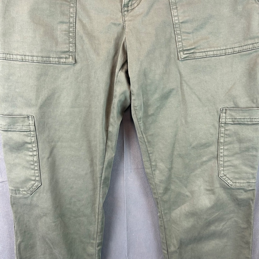 Banana Republic Women's Size 8P Green Sloan Fit Skinny Ankle Pants Cargo Pockets - Picture 4 of 12